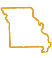 Outline icon of Missouri